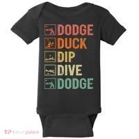 Duck Dip Dive Dodge Gaga Ball Kit Dodgeball Game Baby Bodysuit thumb 0