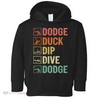 Duck Dip Dive Dodge Gaga Ball Kit Dodgeball Game Toddler Hoodie thumb 0