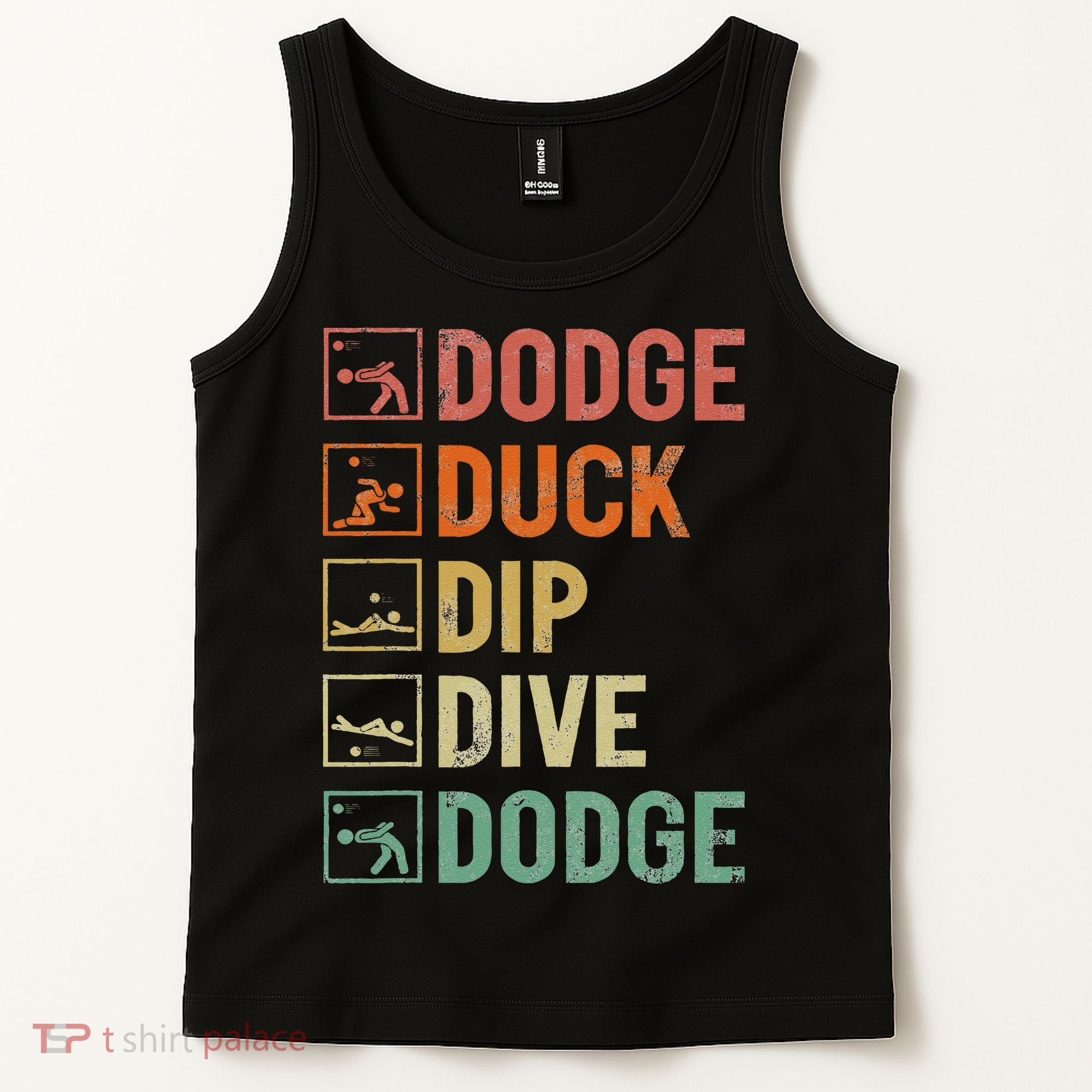 Duck Dip Dive Dodge Gaga Ball Kit Dodgeball Game Tank Top