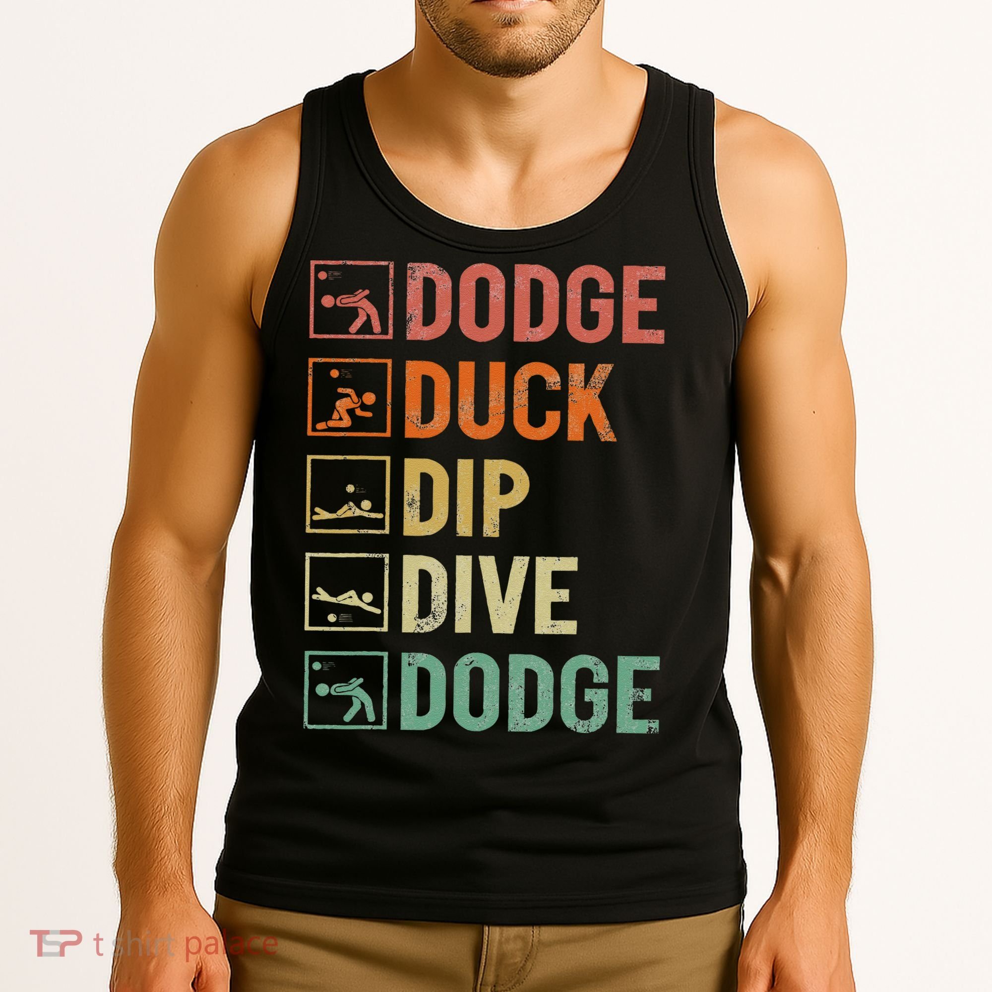 Duck Dip Dive Dodge Gaga Ball Kit Dodgeball Game Tank Top