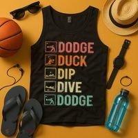 Duck Dip Dive Dodge Gaga Ball Kit Dodgeball Game Tank Top thumb 4