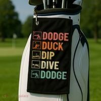 Duck Dip Dive Dodge Gaga Ball Kit Dodgeball Game Golf Towel thumb 2