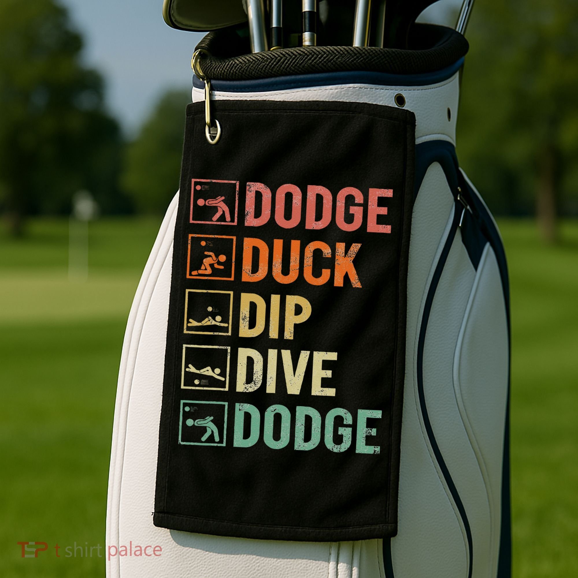 Duck Dip Dive Dodge Gaga Ball Kit Dodgeball Game Golf Towel