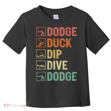 Duck Dip Dive Dodge Gaga Ball Kit Dodgeball Game Toddler T-Shirt