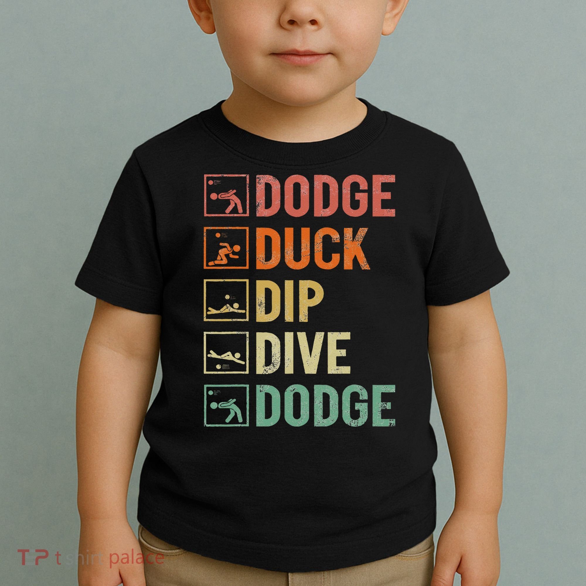 Duck Dip Dive Dodge Gaga Ball Kit Dodgeball Game Toddler T-Shirt