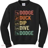 Duck Dip Dive Dodge Gaga Ball Kit Dodgeball Game Kids Sweatshirt thumb 0