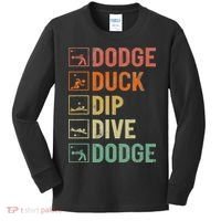 Duck Dip Dive Dodge Gaga Ball Kit Dodgeball Game Kids Long Sleeve Shirt thumb 0