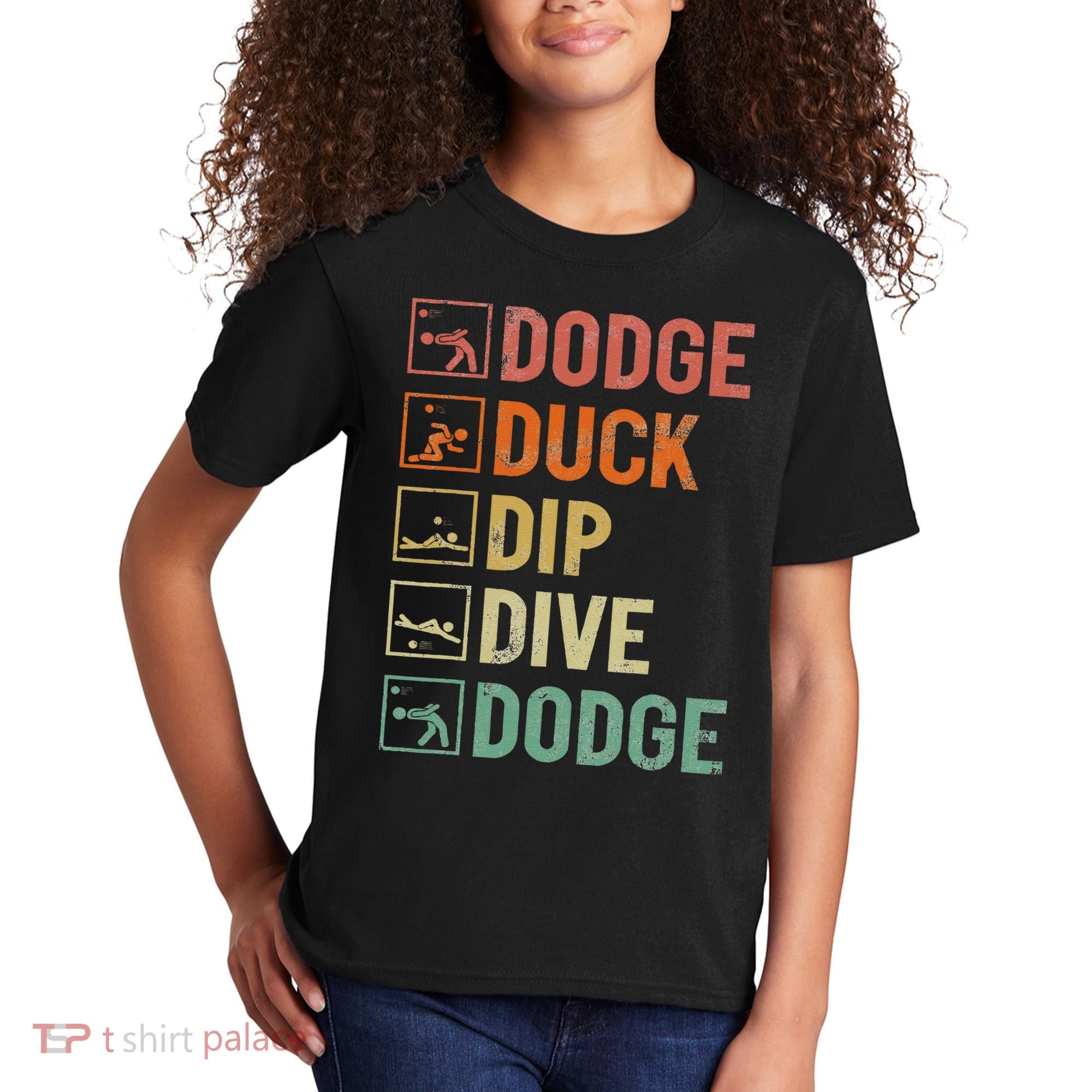 Duck Dip Dive Dodge Gaga Ball Kit Dodgeball Game Kids T-Shirt