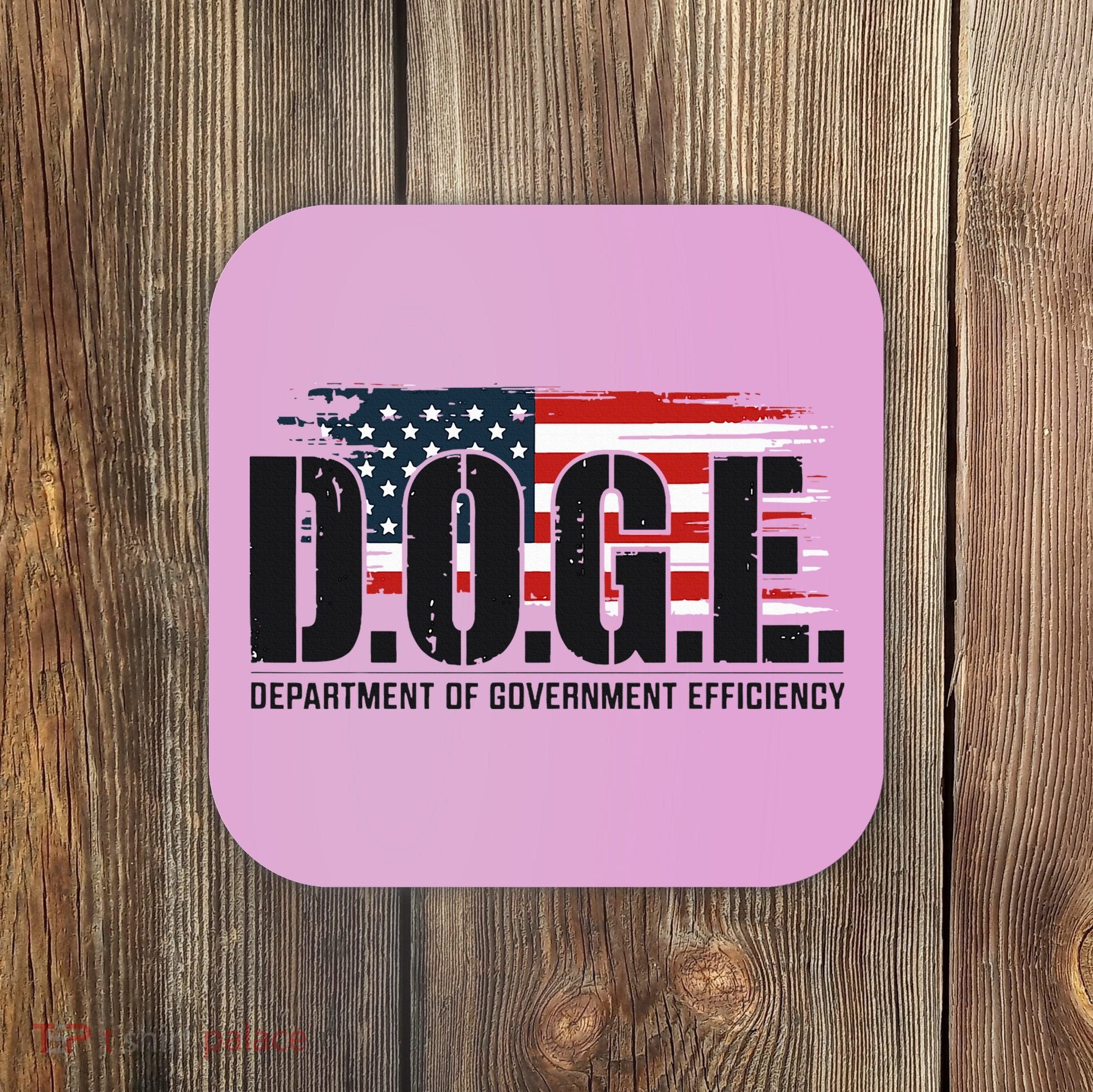 D.O.G.E Doge Department Of Government Efficiency Coaster