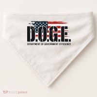 D.O.G.E Doge Department Of Government Efficiency USA-Made Doggie Bandana thumb 0