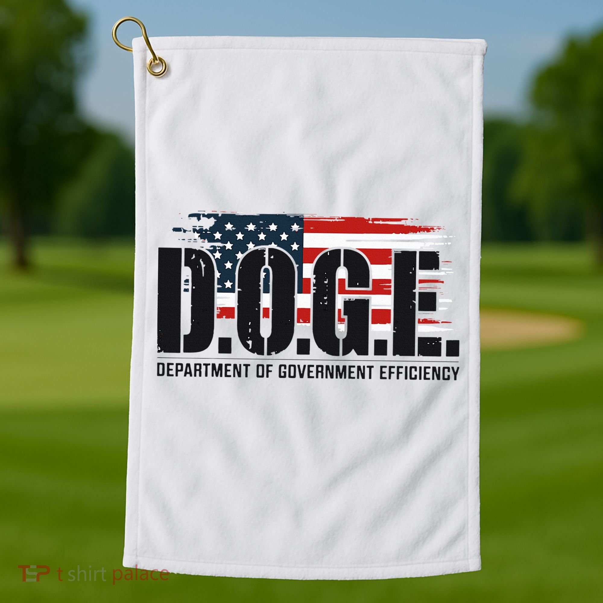 D.O.G.E Doge Department Of Government Efficiency Golf Towel