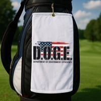 D.O.G.E Doge Department Of Government Efficiency Golf Towel thumb 2
