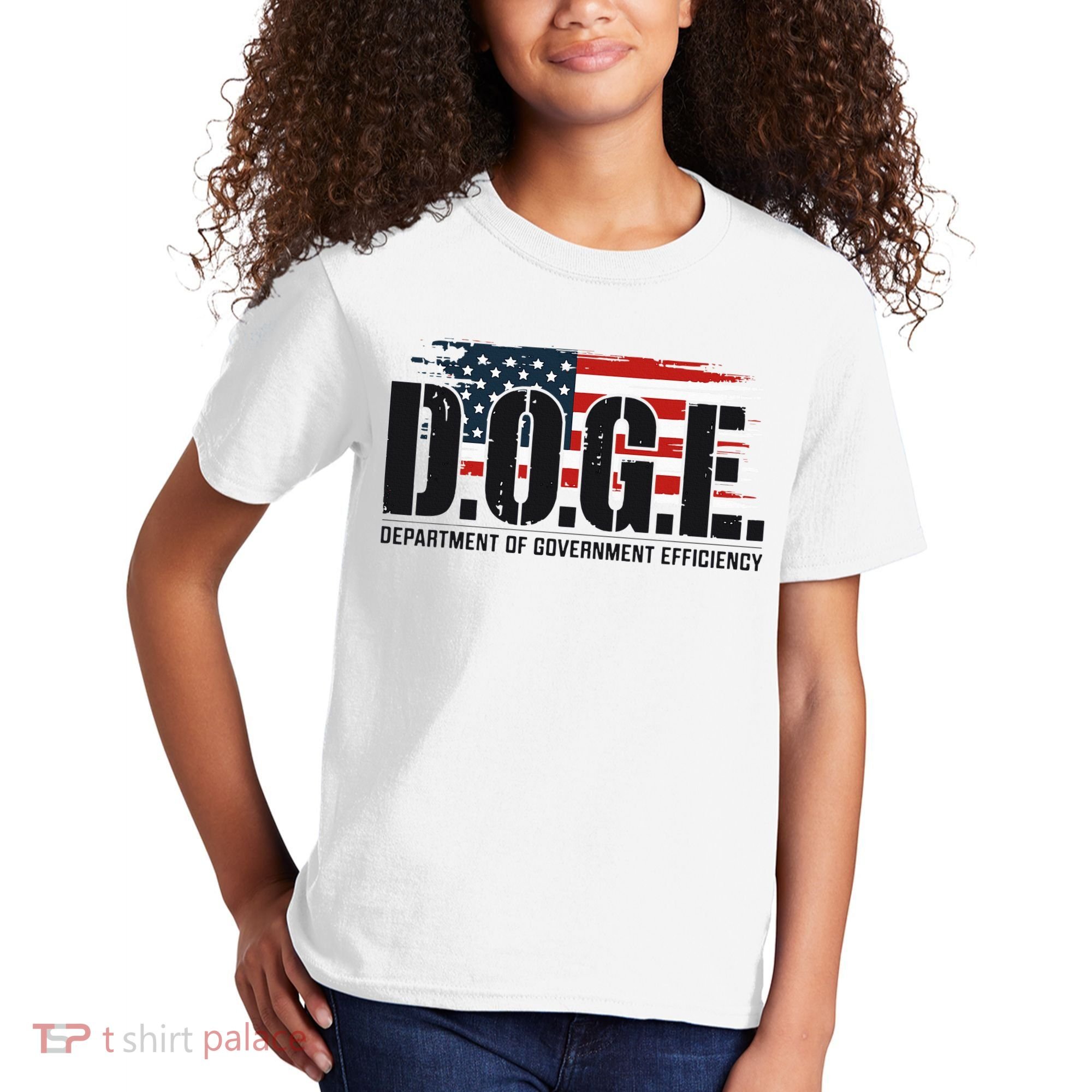 D.O.G.E Doge Department Of Government Efficiency Kids T-Shirt