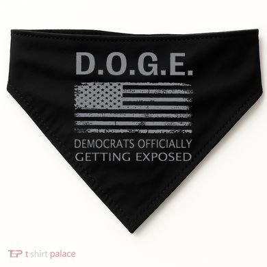D.O.G.E Doge Democrats Getting Exposed USA-Made Doggie Bandana