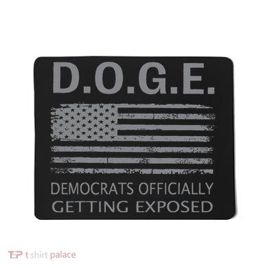 D.O.G.E Doge Democrats Getting Exposed Mousepad
