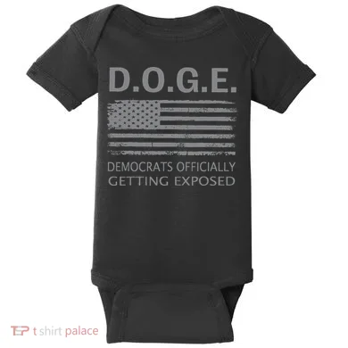 D.O.G.E Doge Democrats Getting Exposed Baby Bodysuit