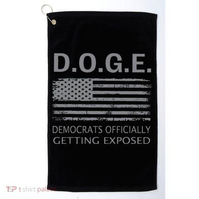 D.O.G.E Doge Democrats Getting Exposed Golf Towel