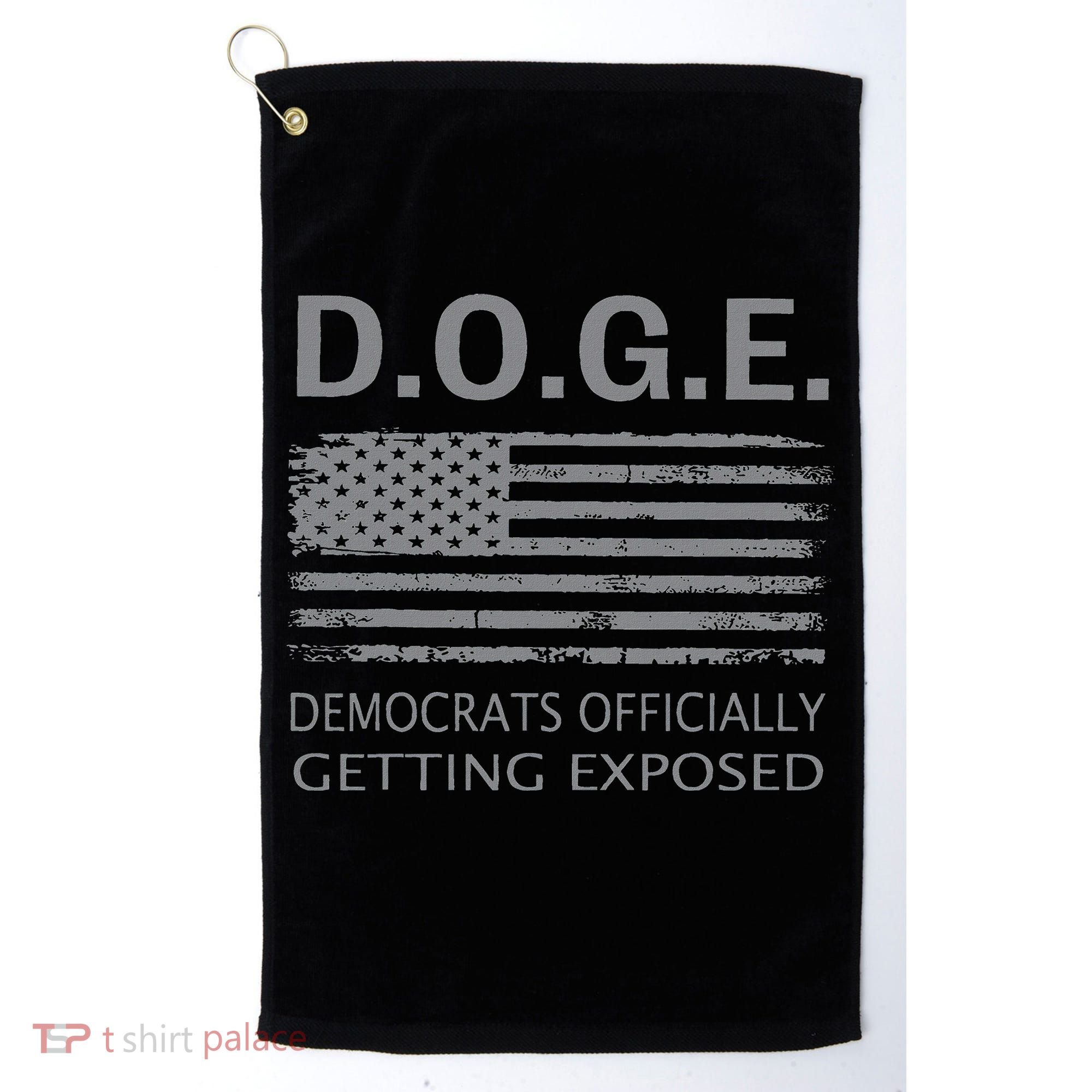 D.O.G.E Doge Democrats Getting Exposed Golf Towel