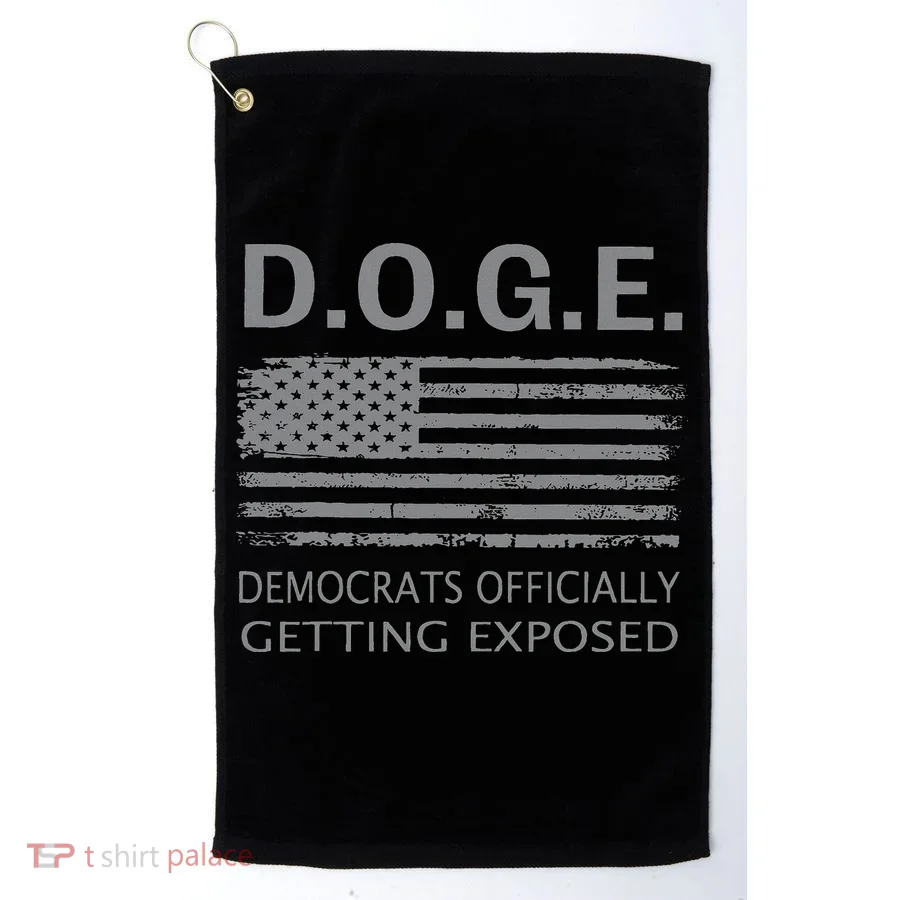 D.O.G.E Doge Democrats Getting Exposed Golf Towel