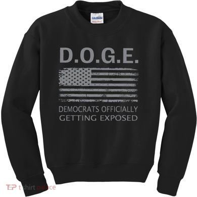 D.O.G.E Doge Democrats Getting Exposed Kids Sweatshirt