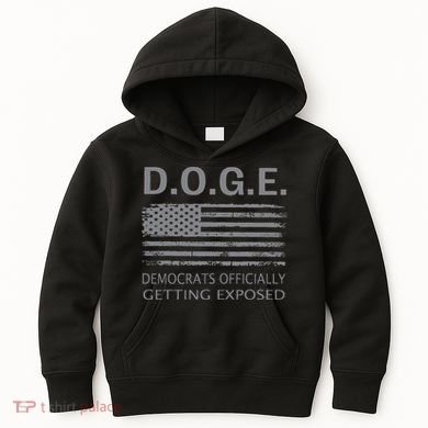 D.O.G.E Doge Democrats Getting Exposed Kids Hoodie