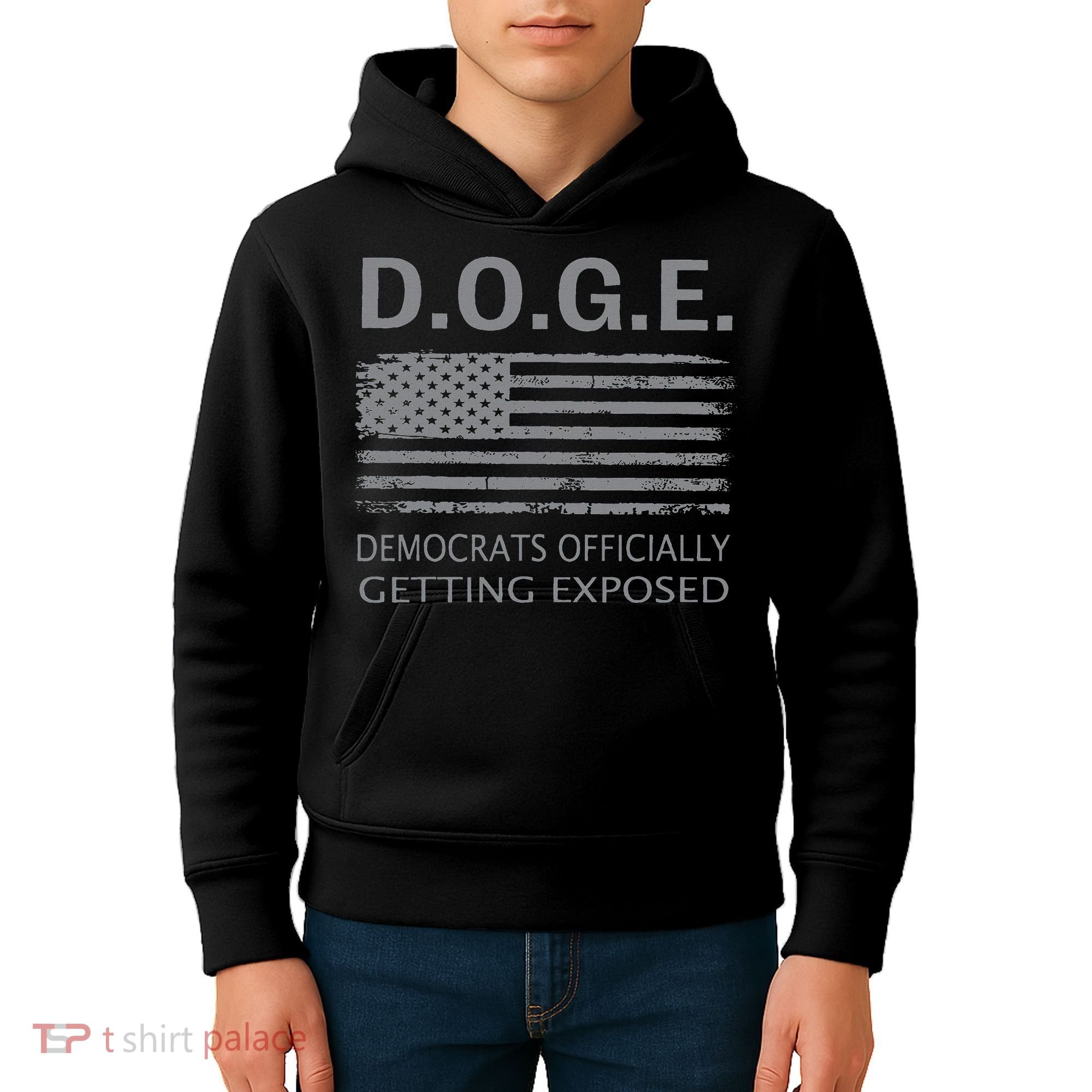 D.O.G.E Doge Democrats Getting Exposed Kids Hoodie