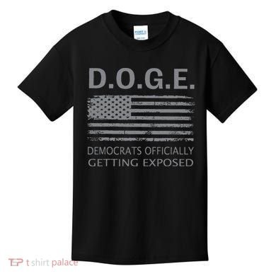D.O.G.E Doge Democrats Getting Exposed Kids T-Shirt