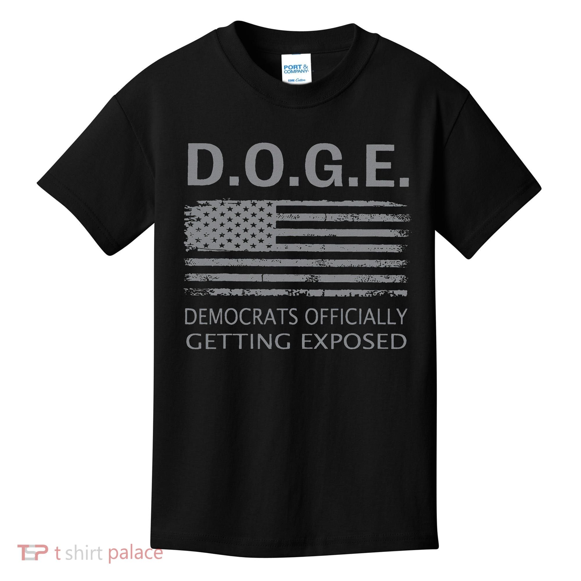 D.O.G.E Doge Democrats Getting Exposed Kids T-Shirt