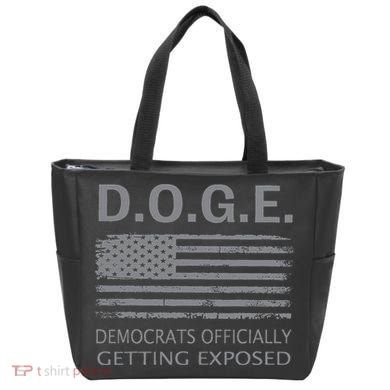 D.O.G.E Doge Democrats Getting Exposed Tote Bag