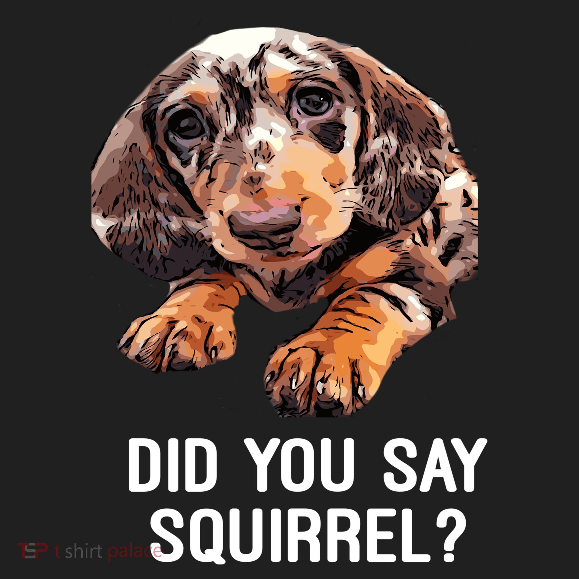 Dapple Dachshund Did You Say Squirrel Hooded Gift Women's Sweatshirt