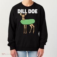 Dill Doe Deer Redneck Pickle Animal Hunter Lover Pickles Great Gift Women's Sweatshirt thumb 0