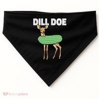 Dill Doe Deer Redneck Pickle Animal Hunter Lover Pickles Great Gift USA-Made Doggie Bandana thumb 0