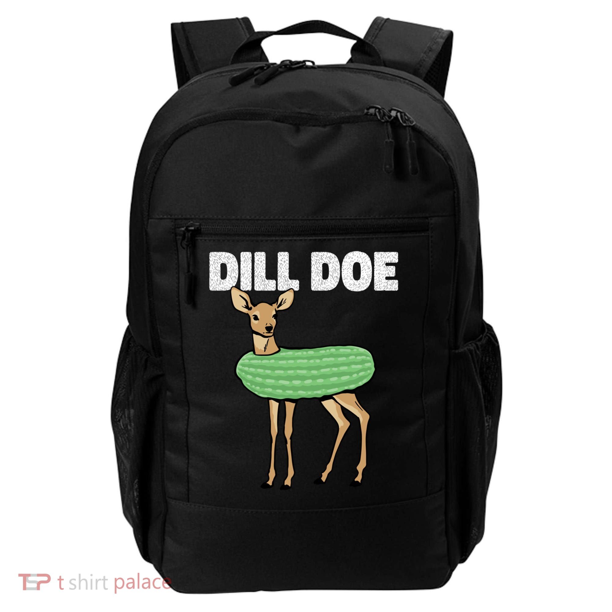 Dill Doe Deer Redneck Pickle Animal Hunter Lover Pickles Great Gift Backpack