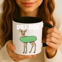 Dill Doe Deer Redneck Pickle Animal Hunter Lover Pickles Great Gift Coffee Mug thumb 3