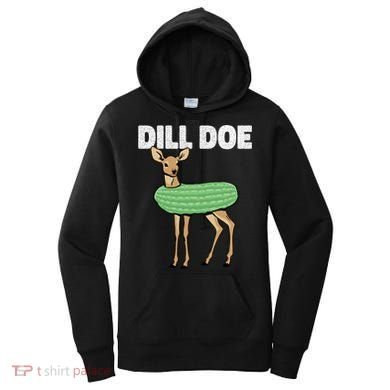 Dill Doe Deer Redneck Pickle Animal Hunter Lover Pickles Great Gift Women's Hoodie
