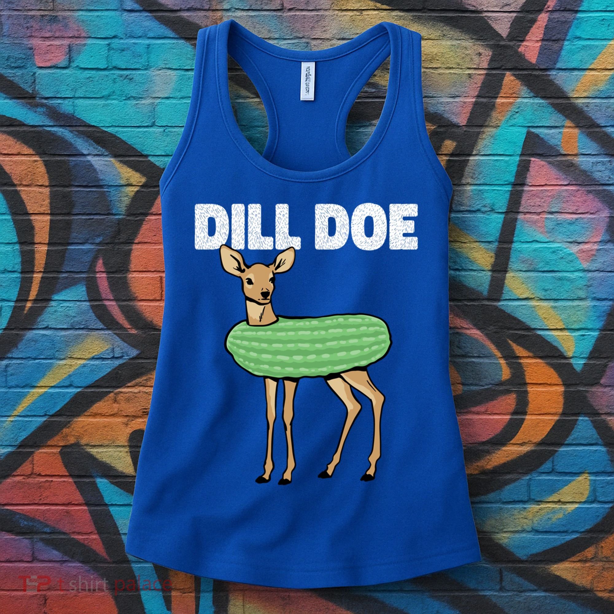 Dill Doe Deer Redneck Pickle Animal Hunter Lover Pickles Great Gift Women's Tank Top