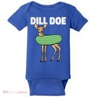 Dill Doe Deer Redneck Pickle Animal Hunter Lover Pickles Great Gift Baby Bodysuit thumb 0