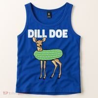 Dill Doe Deer Redneck Pickle Animal Hunter Lover Pickles Great Gift Tank Top thumb 2