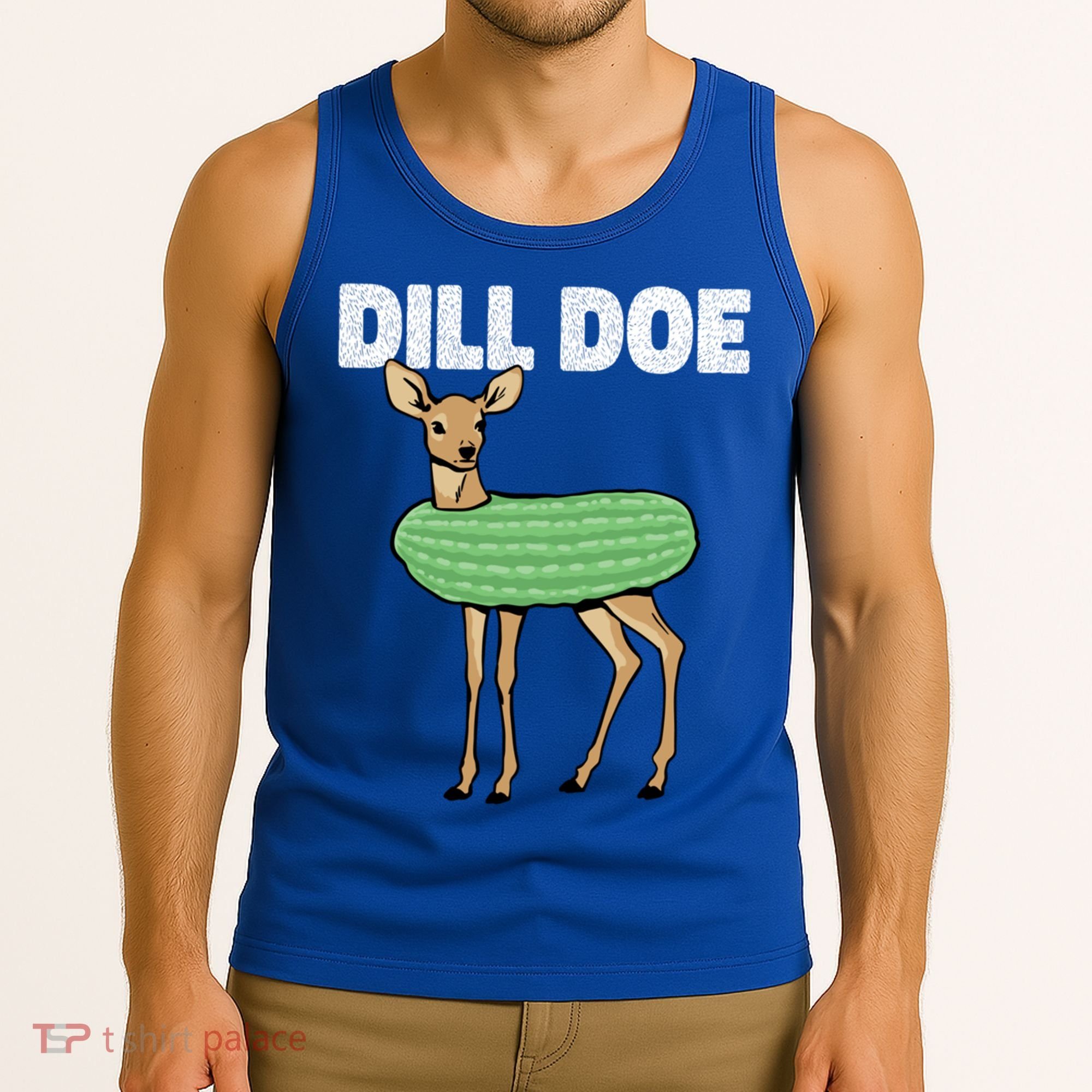 Dill Doe Deer Redneck Pickle Animal Hunter Lover Pickles Great Gift Tank Top