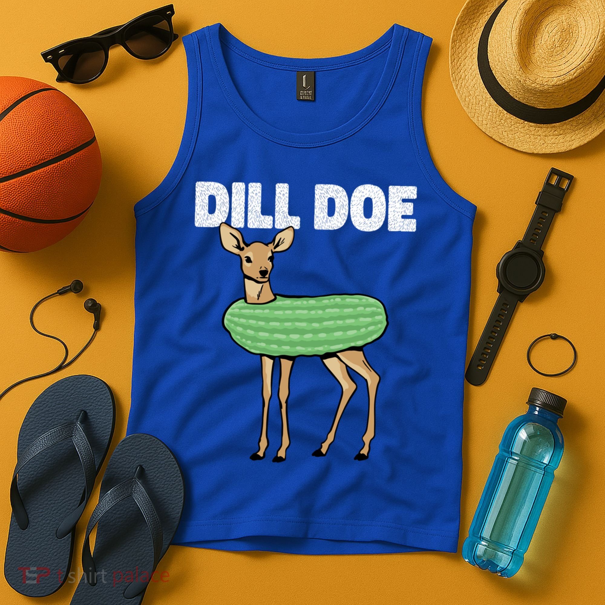 Dill Doe Deer Redneck Pickle Animal Hunter Lover Pickles Great Gift Tank Top
