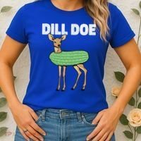 Dill Doe Deer Redneck Pickle Animal Hunter Lover Pickles Great Gift Women's T-Shirt thumb 2