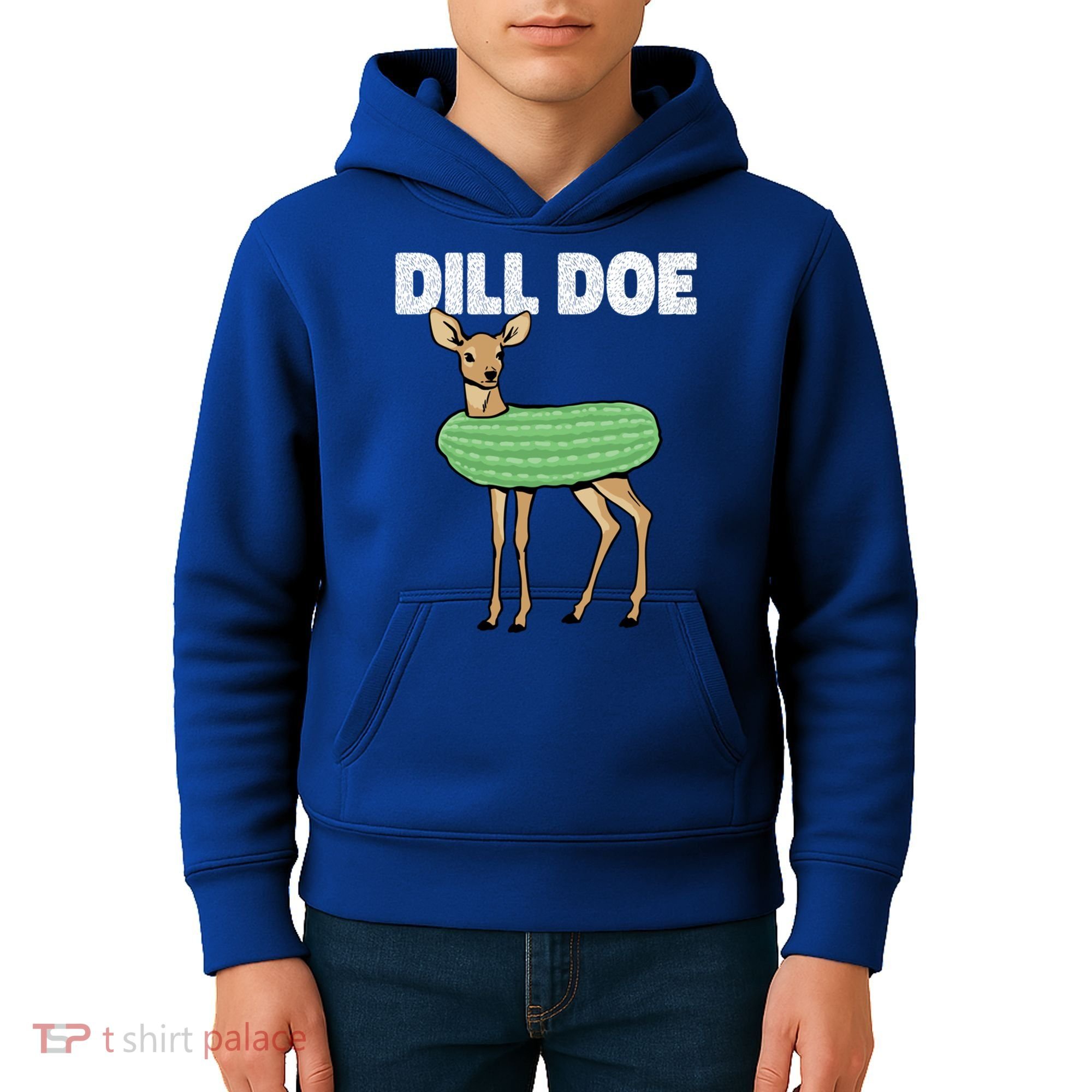 Dill Doe Deer Redneck Pickle Animal Hunter Lover Pickles Great Gift Kids Hoodie