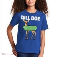 Dill Doe Deer Redneck Pickle Animal Hunter Lover Pickles Great Gift Kids T-Shirt thumb 2
