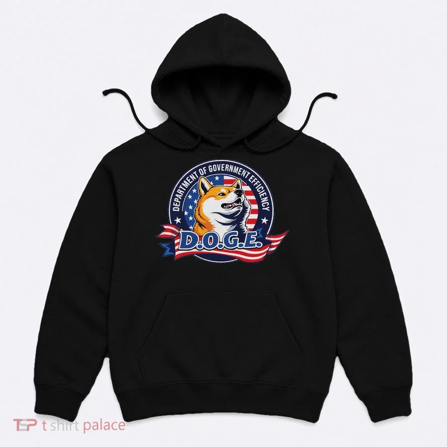 Doge D.O.G.E. Department Of Government Efficiency Hoodie