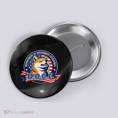 Doge D.O.G.E. Department Of Government Efficiency Button