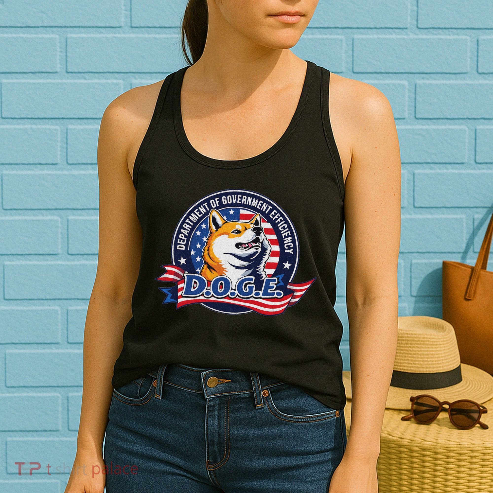 Doge D.O.G.E. Department Of Government Efficiency Women's Tank Top