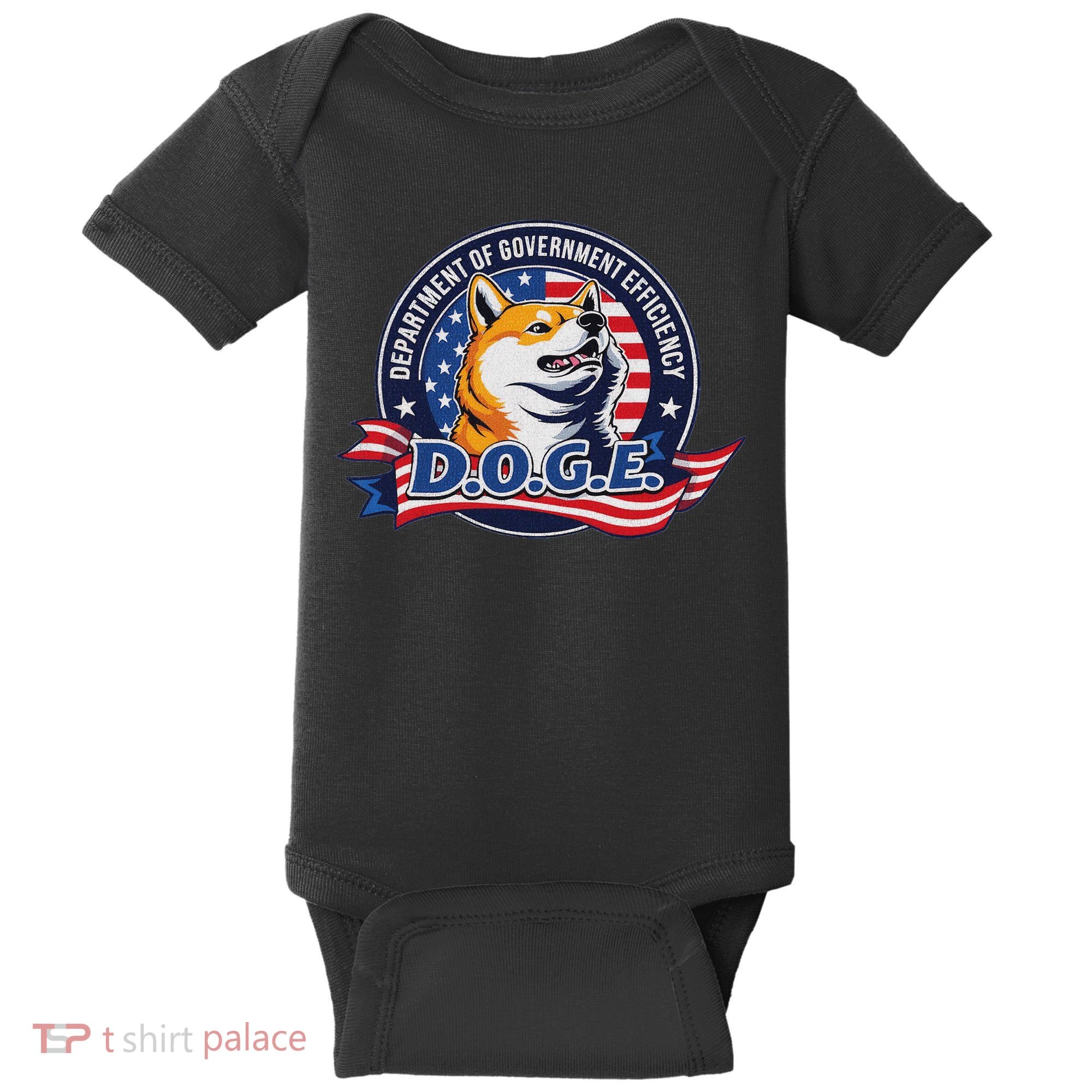 Doge D.O.G.E. Department Of Government Efficiency Baby Bodysuit