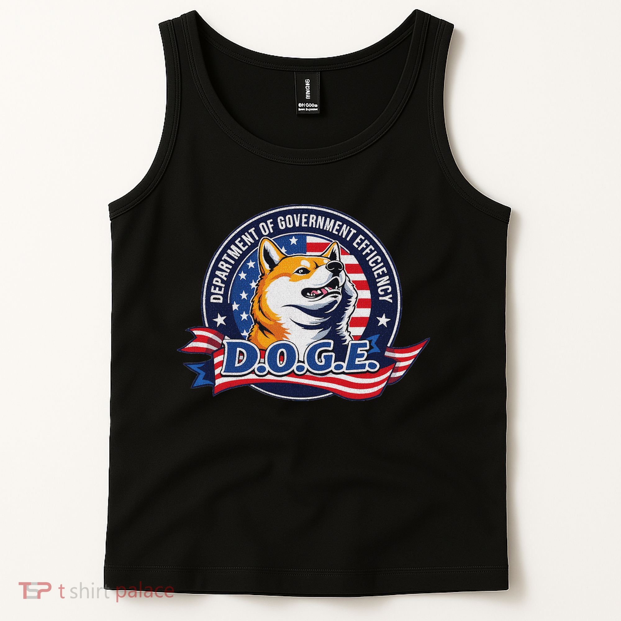 Doge D.O.G.E. Department Of Government Efficiency Tank Top