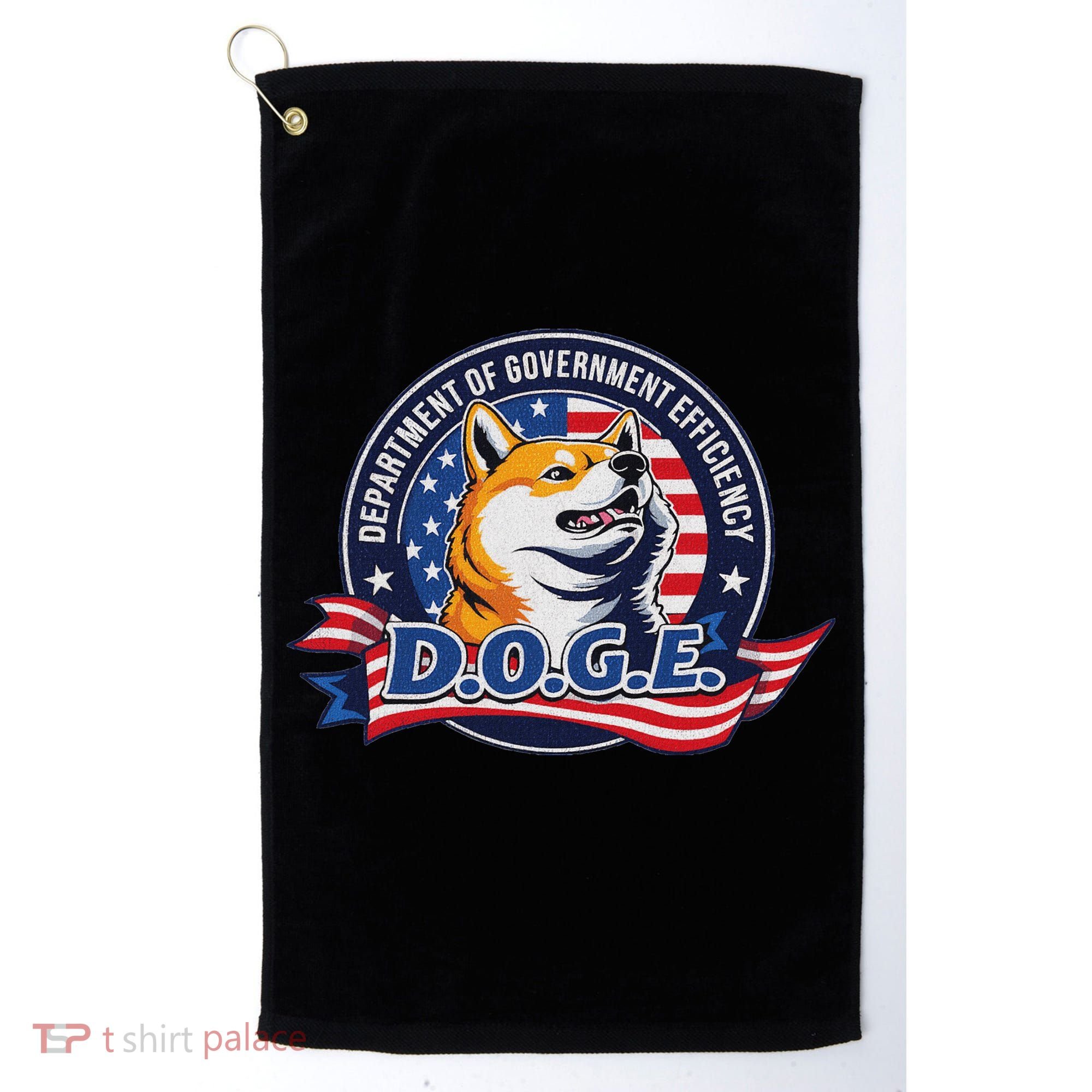 Doge D.O.G.E. Department Of Government Efficiency Golf Towel