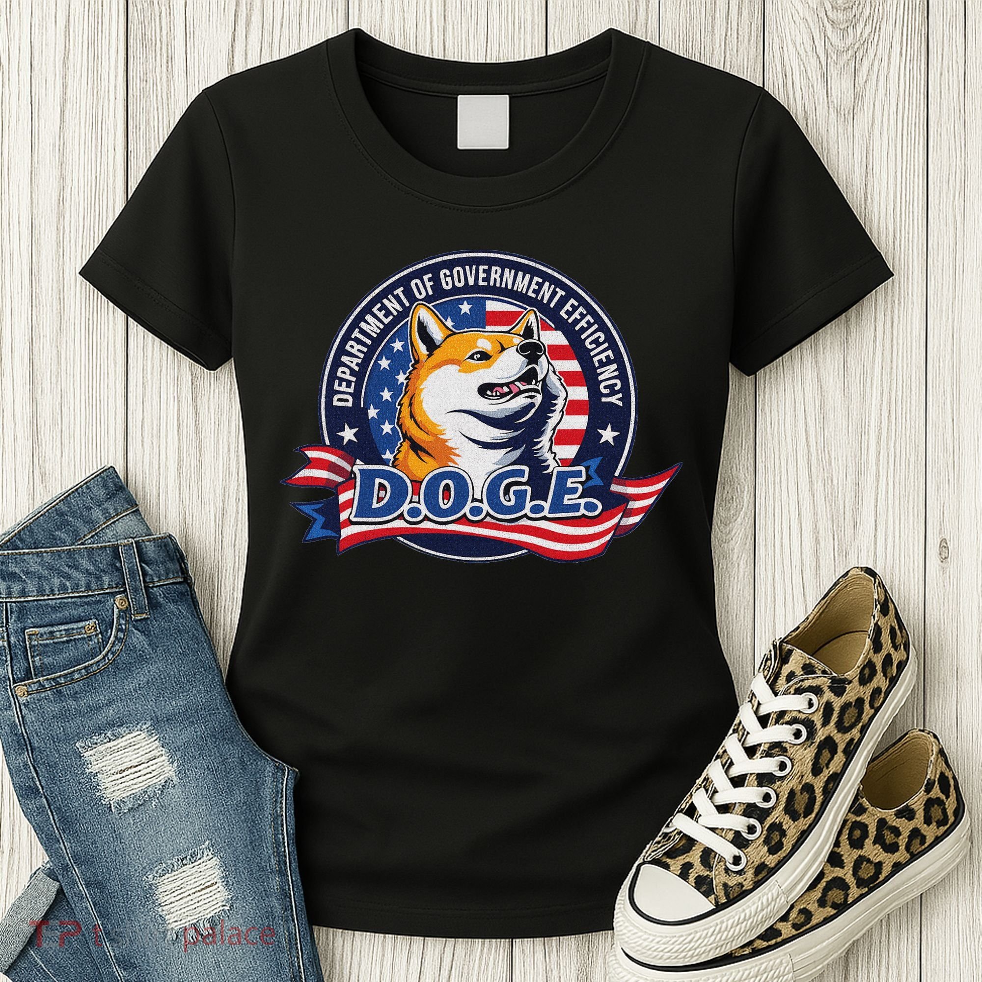 Doge D.O.G.E. Department Of Government Efficiency Women's T-Shirt